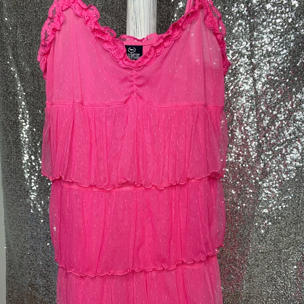 Lace ruffle dress or night time wear